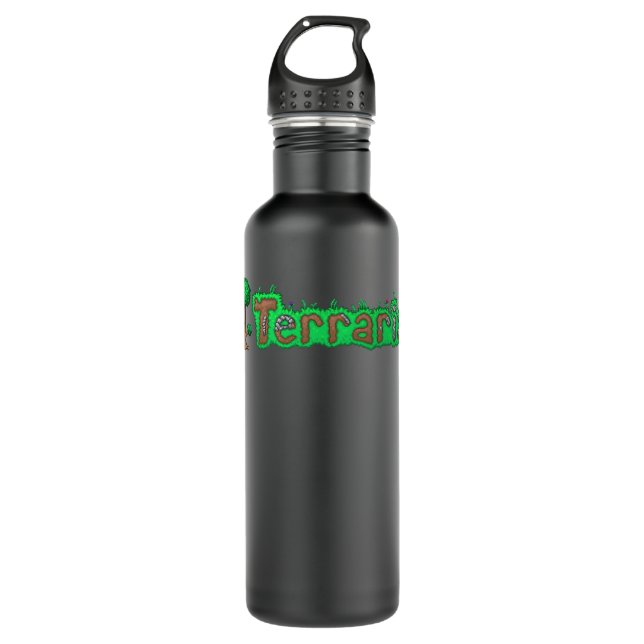 Terraria  Terraria Logo Stainless Steel Water Bottle (Front)