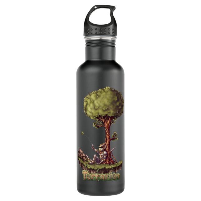 Terraria  The Terrarian Stainless Steel Water Bottle (Front)