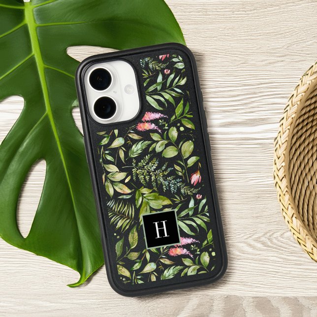 Terrarium Botanical Monogram Otterbox iPhone Case (Creator Uploaded)