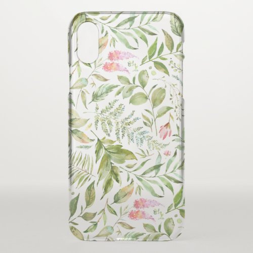 Terrarium Botanical Pattern iPhone XS Case