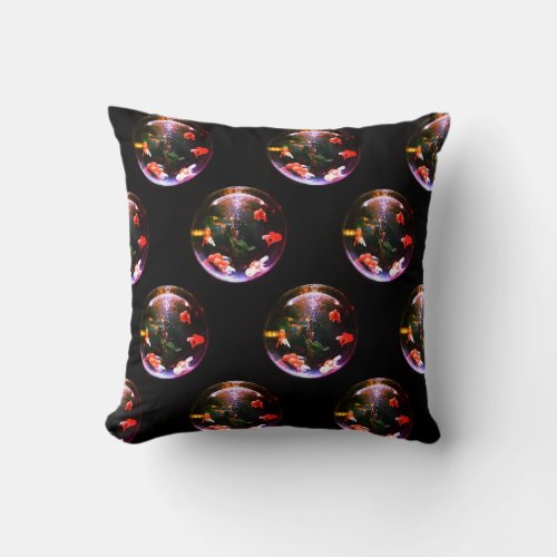 Terrarium Fish World Couch Pillows