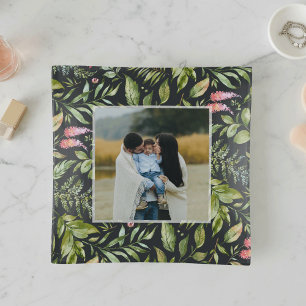 Terrarium Floral Pattern Photo Trinket Tray