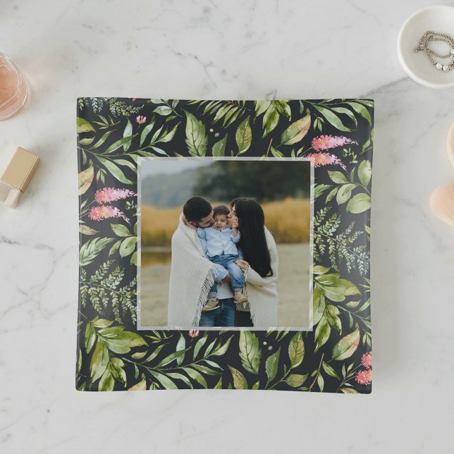 Terrarium Floral Pattern Photo Trinket Tray (Creator Uploaded)