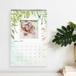 Terrarium Watercolor Botanical | 12 Photo Calendar<br><div class="desc">Personalize this beautiful calendar with 12 photos for a meaningful gift that lasts all year long. Add a photo to each page using the photo templates, and personalize the cover with the year and your custom text. Each page is adorned with green watercolor leaves and foliage, sheer washes of color,...</div>