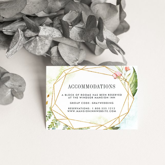 Terrarium | Wedding Hotel Accommodation Cards (Creator Uploaded)
