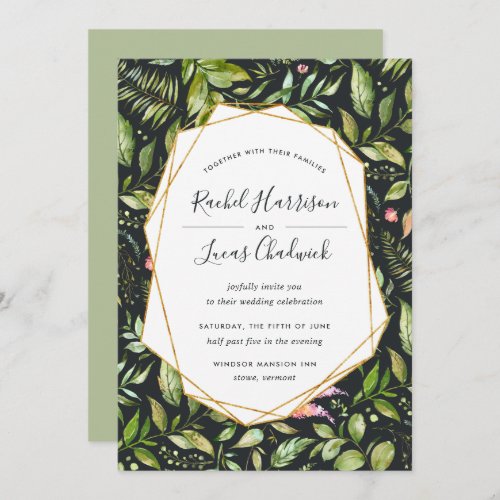 Terrarium Wedding Invitation