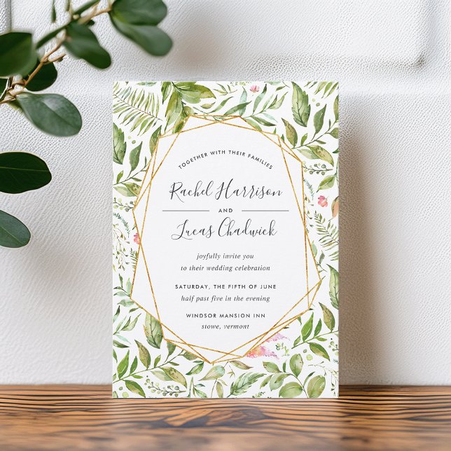 Terrarium Wedding Invitation (Creator Uploaded)