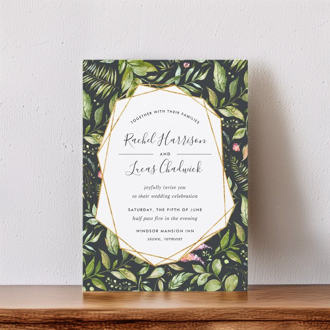 Terrarium Wedding Invitation (Creator Uploaded)