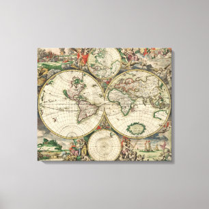 Terrarum Orbis Tabula Canvas Print