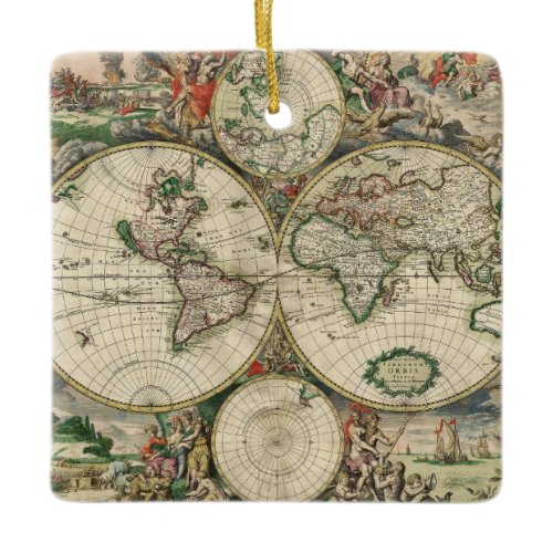 Terrarum Orbis Tabula Ceramic Ornament
