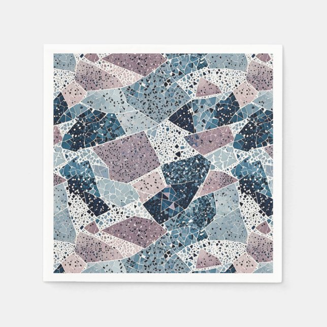 Terrazzo Abstract Design Napkins (Front)