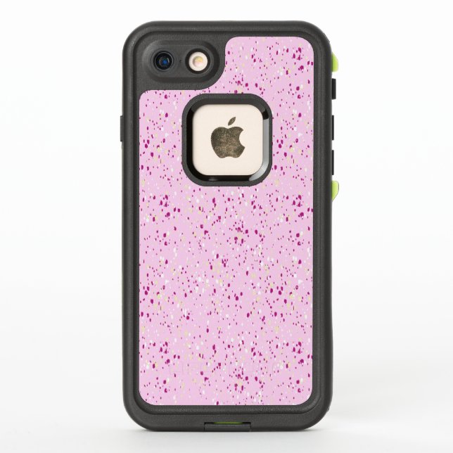 Terrazzo Abstract Pattern Design LifeProof iPhone Case (Back)