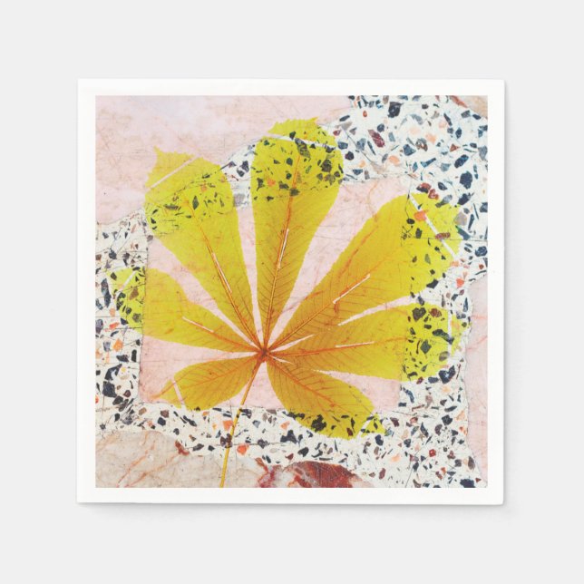 Terrazzo and Botanical Napkins (Front)