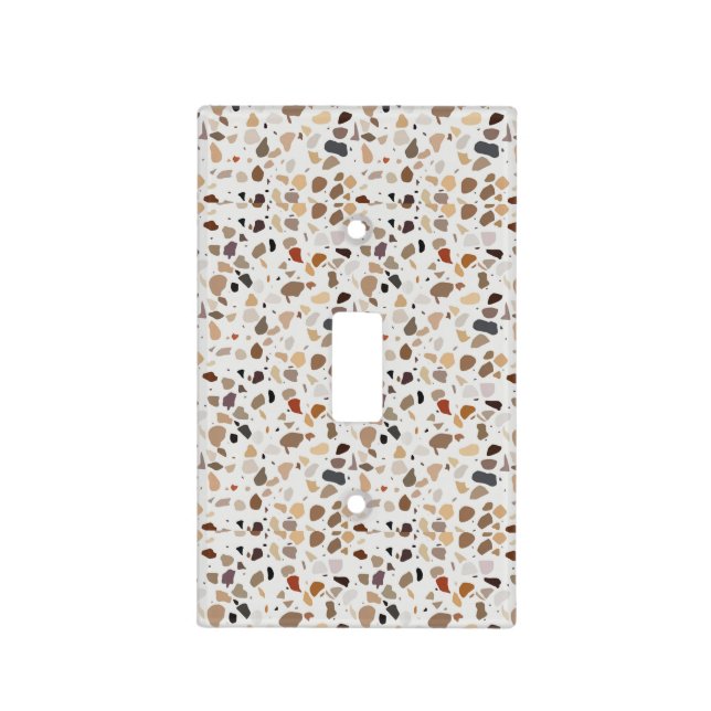  Terrazzo Art Deco Modern Light Switch Cover (Front)