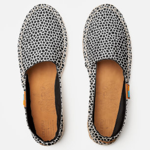 Terrazzo - Black on White Espadrilles
