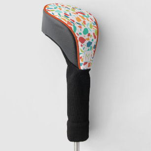 Terrazzo Colorful Architectural INITIAL Sports Golf Head Cover