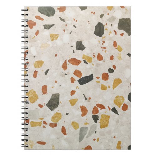 Terrazzo Colorful Concrete Pattern Design Notebook