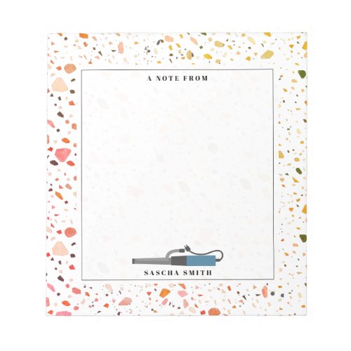 Terrazzo Curling Iron Notepad