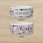 Terrazzo Dog Cat Pet Bowl<br><div class="desc">Terrazzo Themed Pet Bowl for your dog or cat</div>