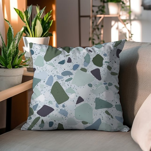 Terrazzo Elegance: Stylish Accent Pillow  (Creator Uploaded)