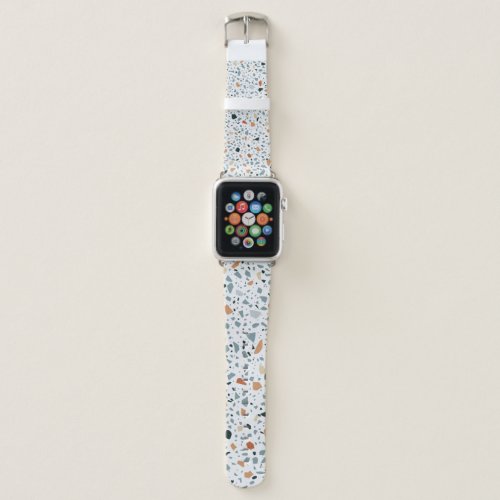 Terrazzo floor marble seamless hand crafted patter apple watch band