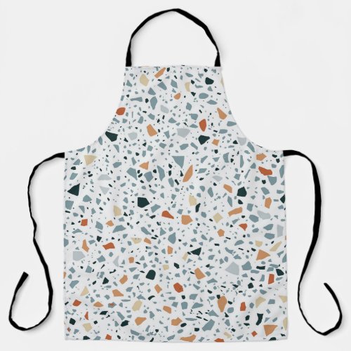 Terrazzo floor marble seamless hand crafted patter apron