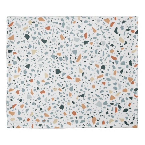 Terrazzo floor marble seamless hand crafted patter duvet cover