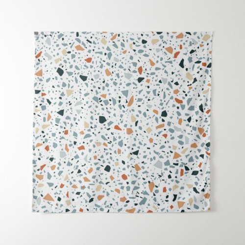 Terrazzo floor marble seamless hand crafted patter tapestry