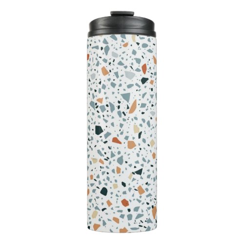 Terrazzo floor marble seamless hand crafted patter thermal tumbler