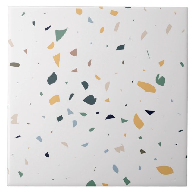 terrazzo floor texture pattern Ceramic Tile (Front)