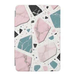 Terrazzo Marble Pastel Pink Teal Modern iPad Mini Cover