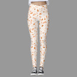 Terrazzo Modern Abstract Terracotta Leggings<br><div class="desc">Featuring a modern abstract terrazzo pattern with a unique blend of teracotta colors,  creating a stylish and eye-catching design.  Perfect for wearing to the gym,  running errands or even dressing up for a night out,  these are versatile and suitable for any occasion.</div>