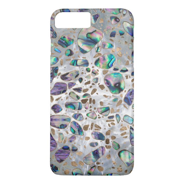 Terrazzo - Mosaic Abalone Pearl and Gold #3 Case-Mate iPhone Case (Back)