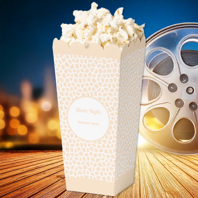 Terrazzo - Orange Peach Popcorn Favor Box (Terrazzo - Orange Peach Popcorn Favor Box-Popcorn Movie by Leapfroglisics Shop)