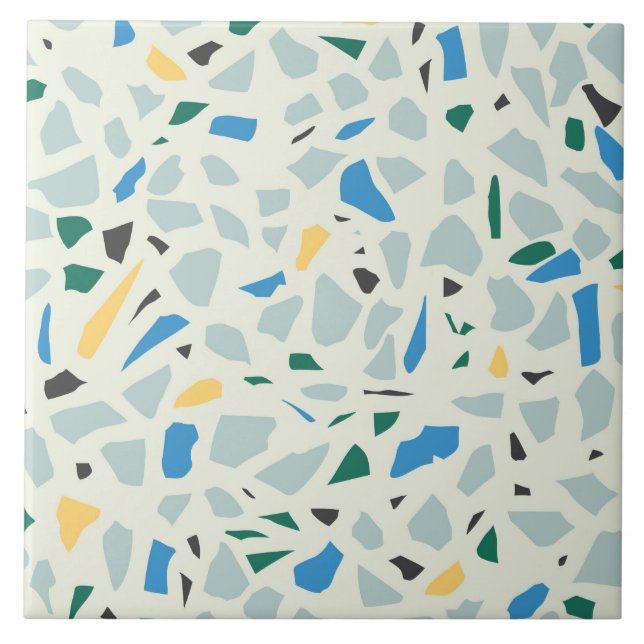 Terrazzo pattern 2 ceramic tile (Front)