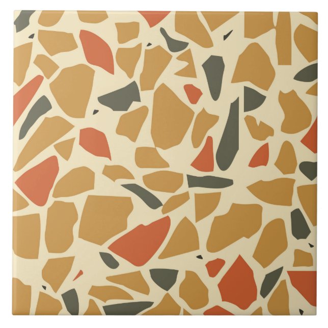Terrazzo pattern ceramic tile (Front)