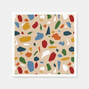 Terrazzo Pattern Colorful Napkins