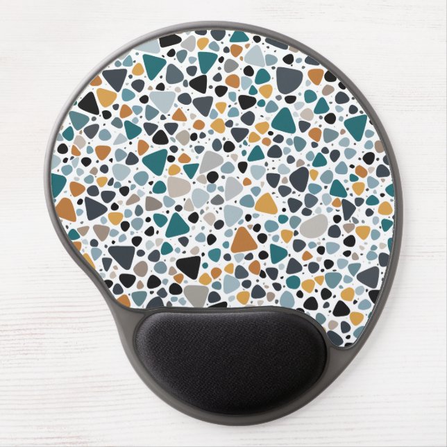 Terrazzo Pattern Gel Mouse Pad (Front)