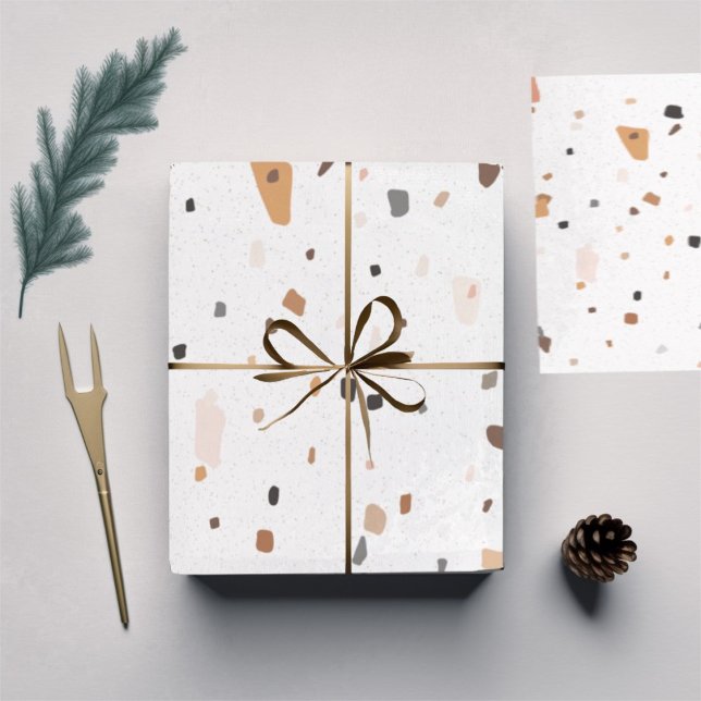 Terrazzo pattern wrapping paper sheets (Creator Uploaded)
