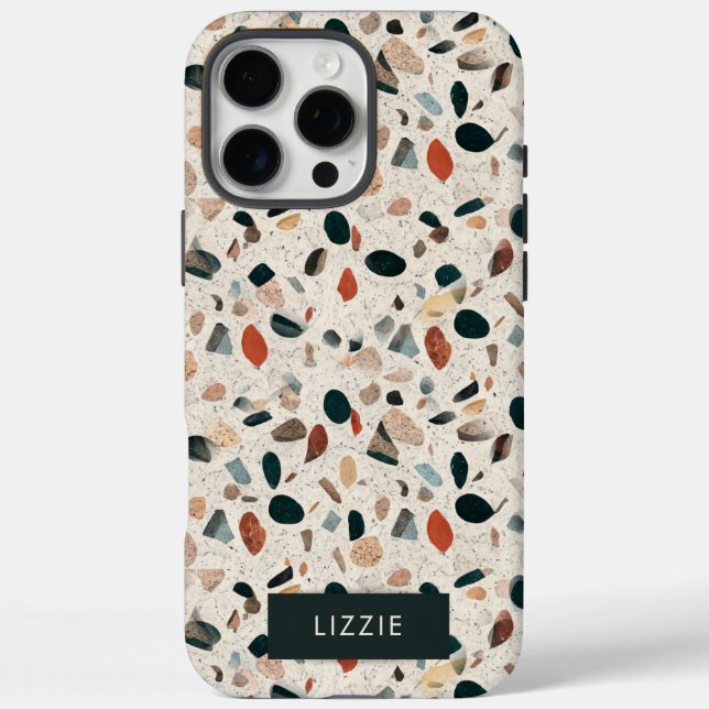 Terrazzo Personalized Case-Mate iPhone Case (Back)