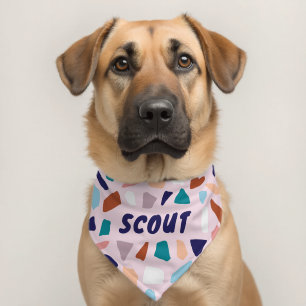 Terrazzo Pet Bandana Collar