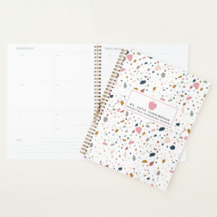 Terrazzo Pink Apple Teacher Planner