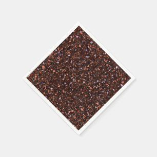 Terrazzo Retro Brown Black Tan Brown Elegant Napkins