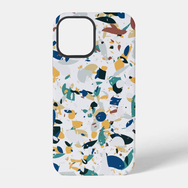 Terrazzo seamless pattern. Modern abstract design  Iphone Case (Back)