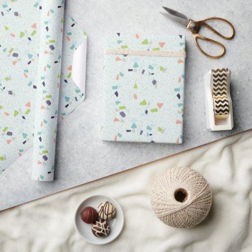 Terrazzo Seamless Pattern Wrapping Paper