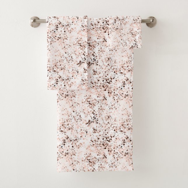Terrazzo Speckle Fall Color Palette | Spice Bath Towel Set (Insitu)