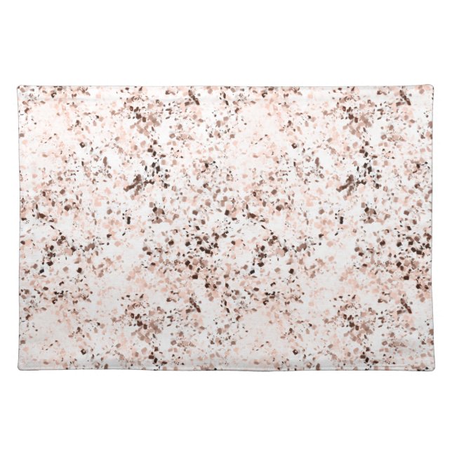 Terrazzo Speckle Fall Color Palette | Spice Cloth Placemat (Front)