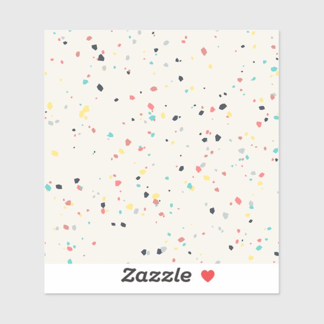 Terrazzo Speckle Seamless Pattern Sticker (Sheet)