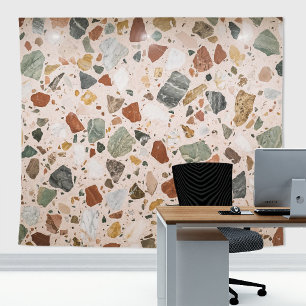 Terrazzo Stone Slab Marble Mosaic Zoom Backdrop