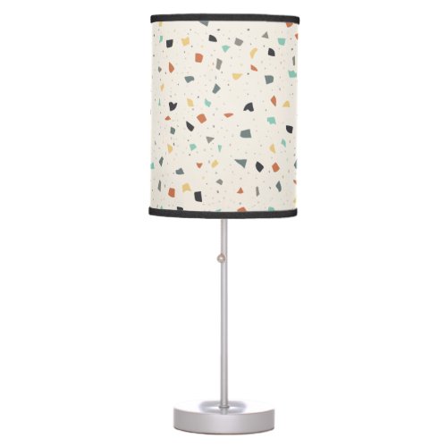 Terrazzo Tile Confetti Modern Style Earth Tones Table Lamp
